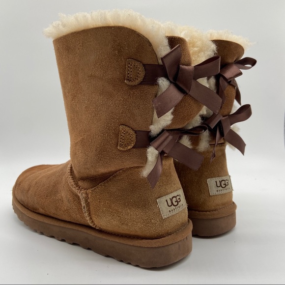 UGG Shoes - UGG Bailey Bow II Brown Boots